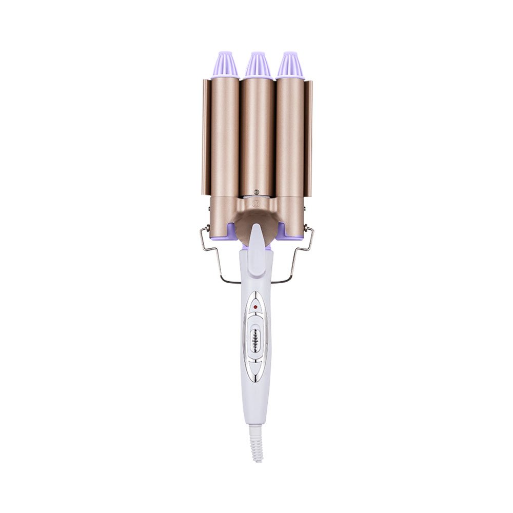 Create Stunning Waves & Curls with Women's Three-Tube Pear Flower Hair Curling Iron!
