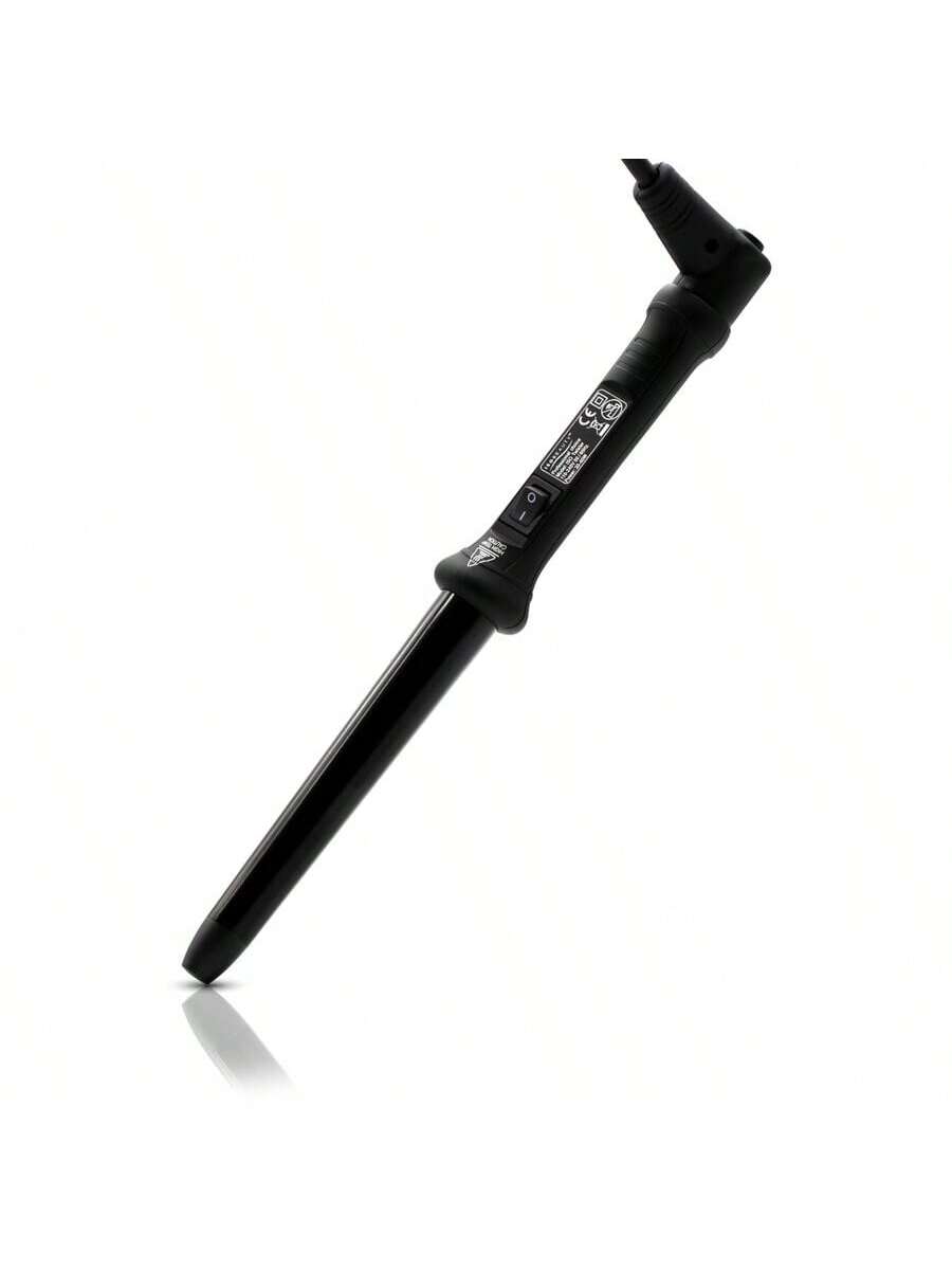 ISO Beauty The Twister - 25-18mm Tapered Tourmaline-Infused Ceramic Pro Curling Wand W/ Cool Tip