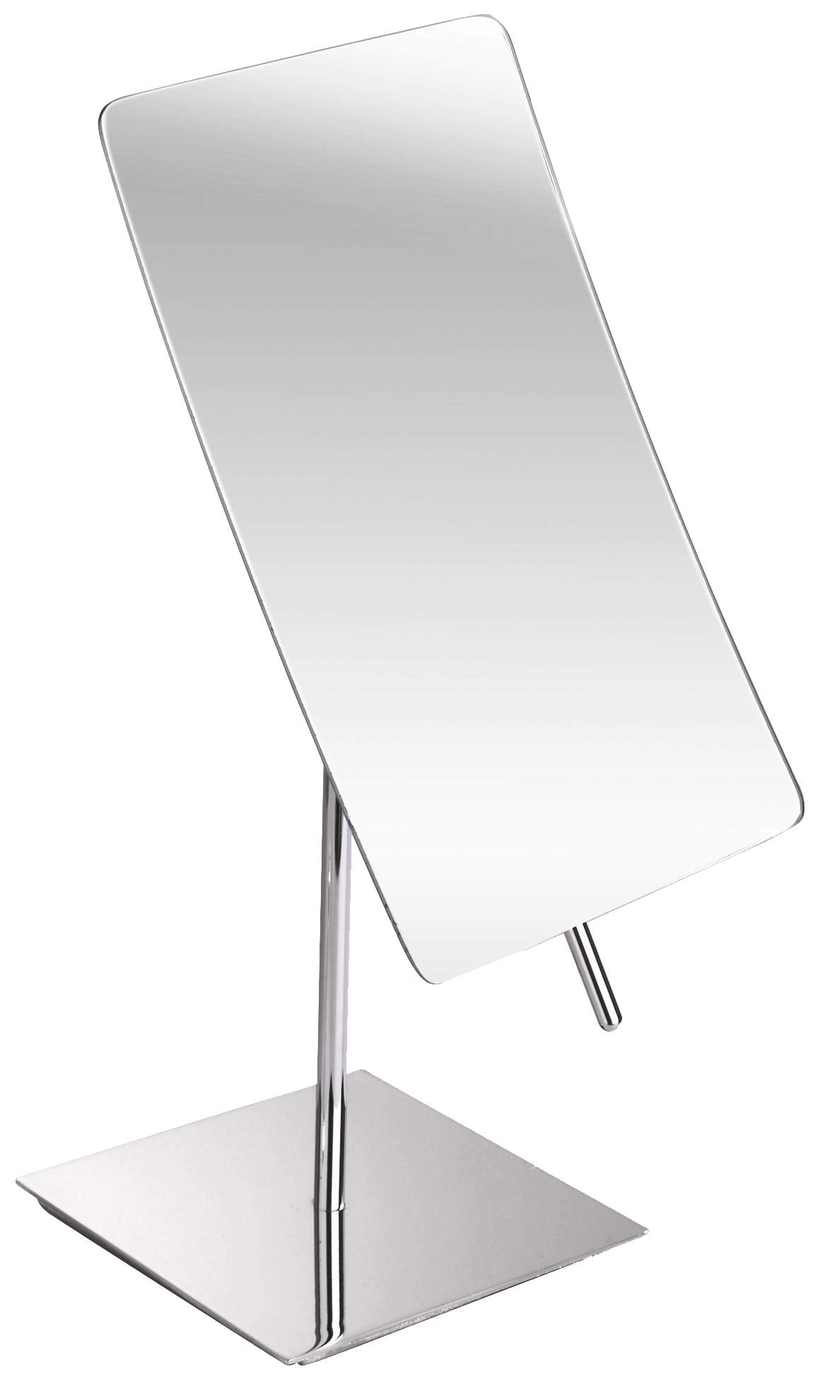 Hamilton Hills 3X Magnified Premium Modern Rectangle Vanity Makeup Mirror | Portable Polished Chrome Contemporary Finish | Adjustable Easy Positioning | Best Luxury Quality Magnifying Beauty Mirror