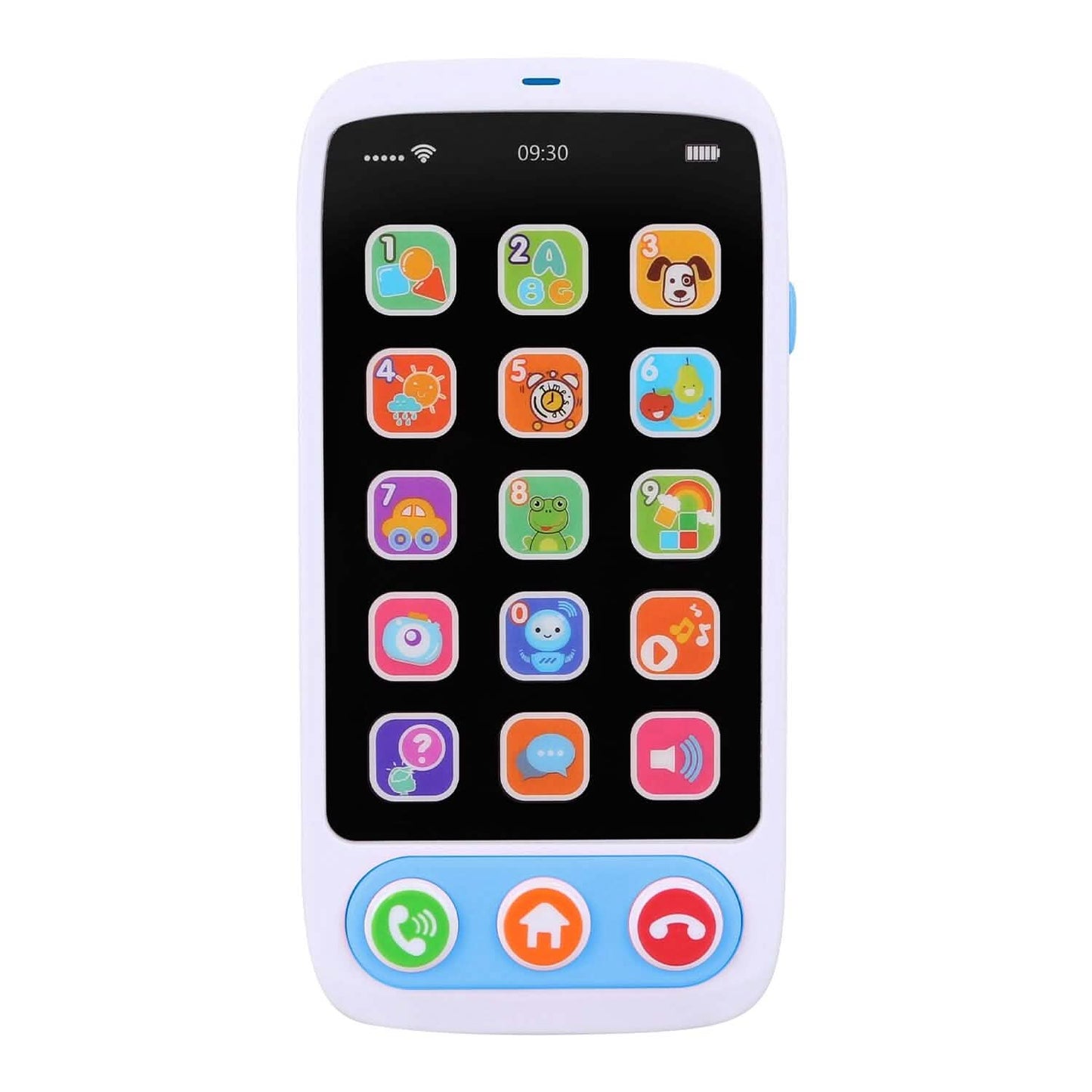 Baby Infant Interactive Educational Phone with Music Light Baby Blue - DailySale