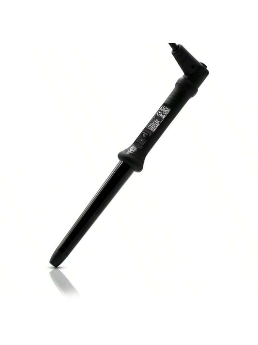 ISO Beauty The Twister - 25-18mm Tapered Tourmaline-Infused Ceramic Pro Curling Wand W/ Cool Tip