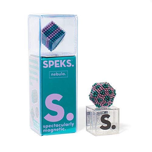 Speks Magnetic Balls Stripes Nebula Edition Set of 512 (2.5mm) Magnets, Fun Stress Relief Desk Toy for Adults, Mashable Smashable Buildable