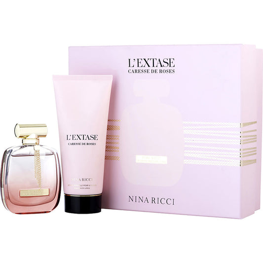L'extase caresse de roses nina ricci eau de parfum legere spray 2.7 oz & body lotion 6.8 oz