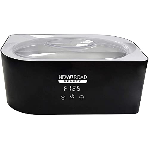 New Road Beauty - Deluxe Paraffin Wax Machine for Hands, 4 Liter Quick Heat Extra Large Capacity Warmer for Soft Elbows, Hands and Feet, Custom Temperature Touchscreen Display, for Arthritis and Joint