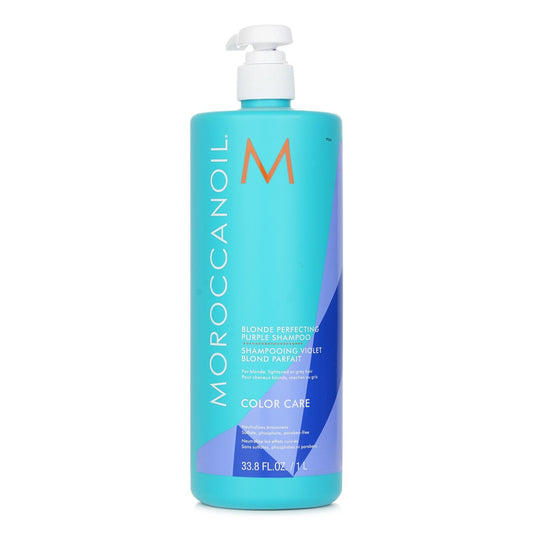 Moroccanoil Blonde Perfecting Purple Shampoo (For Blonde, Lightened Or Grey Hair)  1000ml/33.8oz