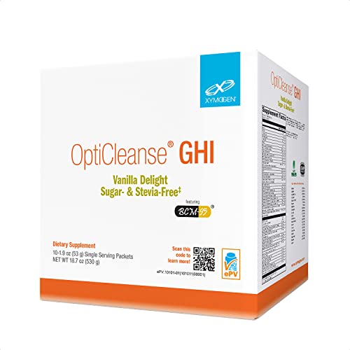 XYMOGEN OptiCleanse GHI Sugar- & Stevia-Free Vanilla Delight 20 Packets