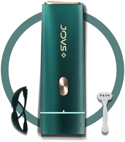 JOVS Dora IPL Hair Removal Device - Stepless Knob Shift, Touch Screen, Unlimited Flashes, Painless Permanent at-home Long-lasting Hair Remover for Whole Body, Laser Hair Remover for Women & Men