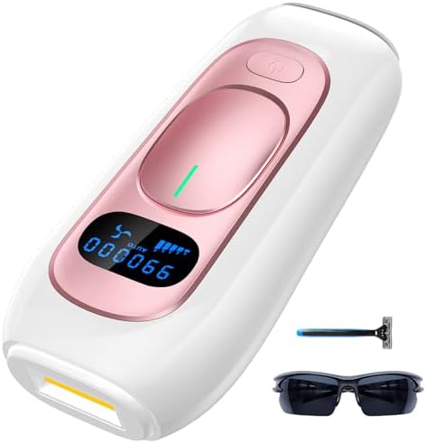 IPL Hair Removal for Women and Men, New Upgraded 999,900 Flashes Permanent Laser Hair Removal Device on Facial Legs Arms Armpits Body, At-Home Use