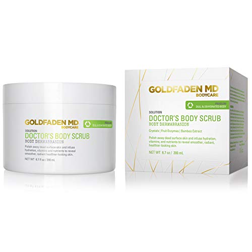 Goldfaden MD Doctor's Microdermabrasion Body Scrub | w/Ruby Crystals, Bamboo Extract & Fruit Enzymes & Antioxidant-Rich Red Algae | Buffs & Removes Dead Surface Cells | NET WT 6.7 oz / 200 mL