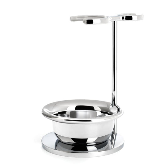 MÜHLE VIVO & RYTMO Series Stand for Razors & Shaving Brushes with Bowl | Shave Accessory | Robust Stainless Steel