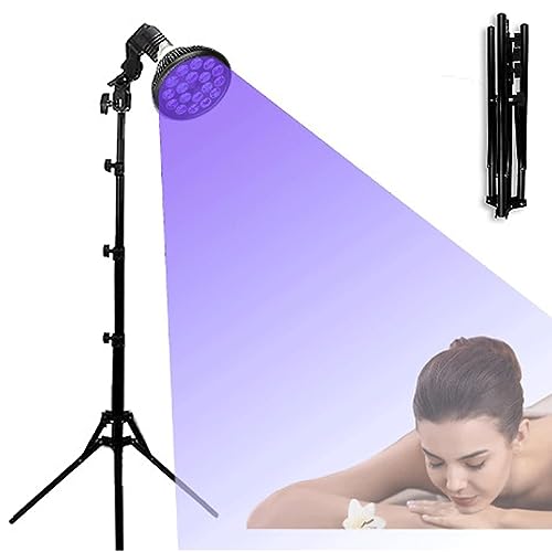 ERYRON Ta-n-ning Lamp S-un Lamp Thearpy Light Lamp for Home Use with Adjustable Stand 38"-79" Purple Light Bronzer for Indoor Face Body