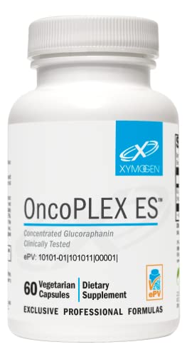 XYMOGEN OncoPLEX ES - 100mg Glucoraphanin Supplement with truebroc Broccoli Seed Extract - Supports Detoxification, Immune Health, Cell-Life Cycles, Antioxidant Activity (60 Capsules)