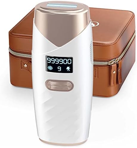 IPL Laser Hair Removal for Women - Painless Permanent Hair Removal, Sapphire with Ice Cooling Function, Facial Hair Removal for Women, Painless Hair Removal Device by PINKZIO
