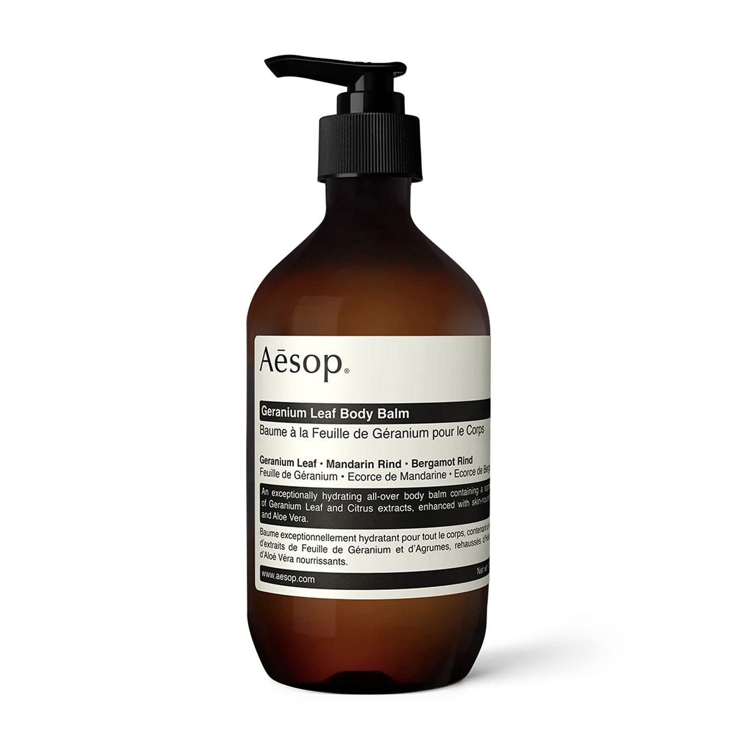 Aesop Geranium Leaf Body Balm | 500mL/16.67oz | Paraben, Cruelty-free & Vegan