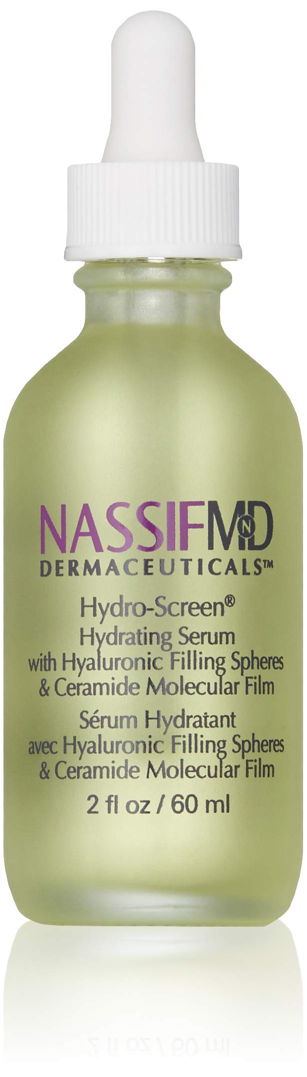 NassifMD Hydro-Screen Hyaluronic Acid with Bakuchiol Serum, Retinol Ceramide Moisturizer with Bakuchiol Oil, Retinol Serum Anti Aging Face Moisturizer for Women Face Moisturizer for Dry Skin