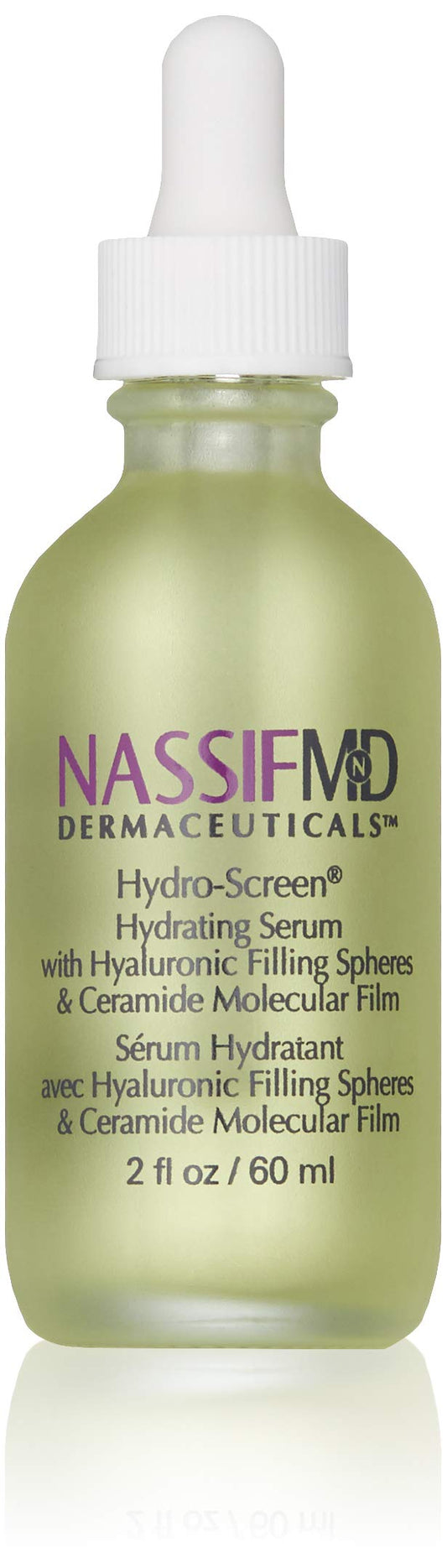 NassifMD Hydro-Screen Hyaluronic Acid with Bakuchiol Serum, Retinol Ceramide Moisturizer with Bakuchiol Oil, Retinol Serum Anti Aging Face Moisturizer for Women Face Moisturizer for Dry Skin