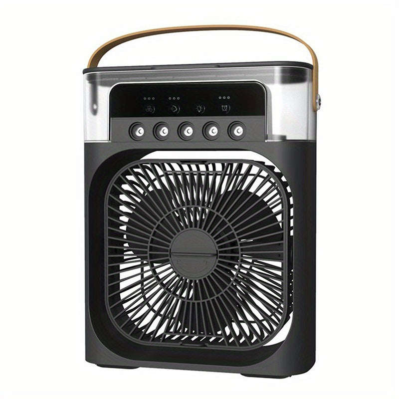 Portable USB Rechargeable Air Conditioner Fan - Silent, Mini, and Perfect for Home, Camping, and More!
