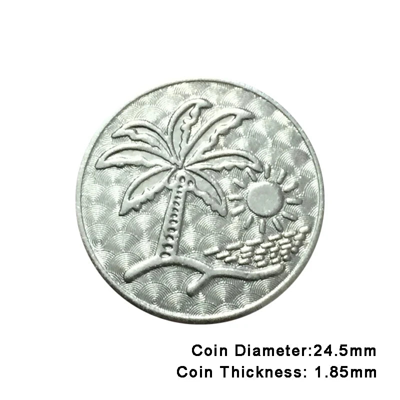 100pcs Arcade Game Coin Token Stainless Steel Coin Tokens Custom Tokens for Arcade MAME JAMMA Amusement Cabinet Vending Machines