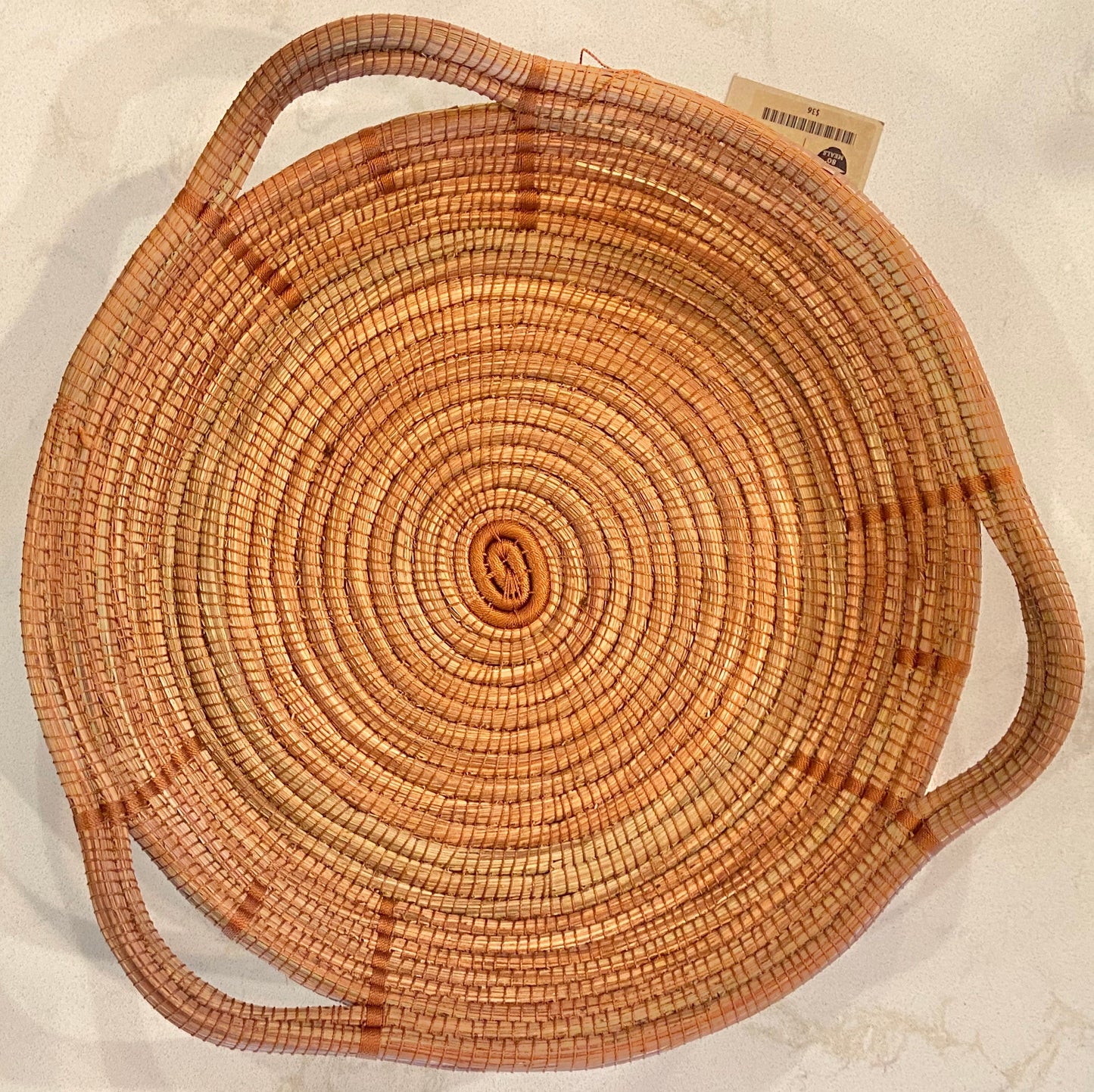 Pine Needle Basket, Caramel Triangle