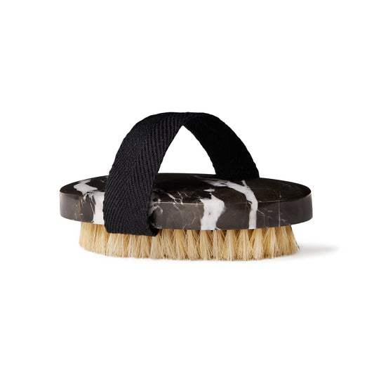 Marble Body Brush Black Flower
