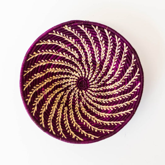 Grass-Woven Basket, Plum Vine