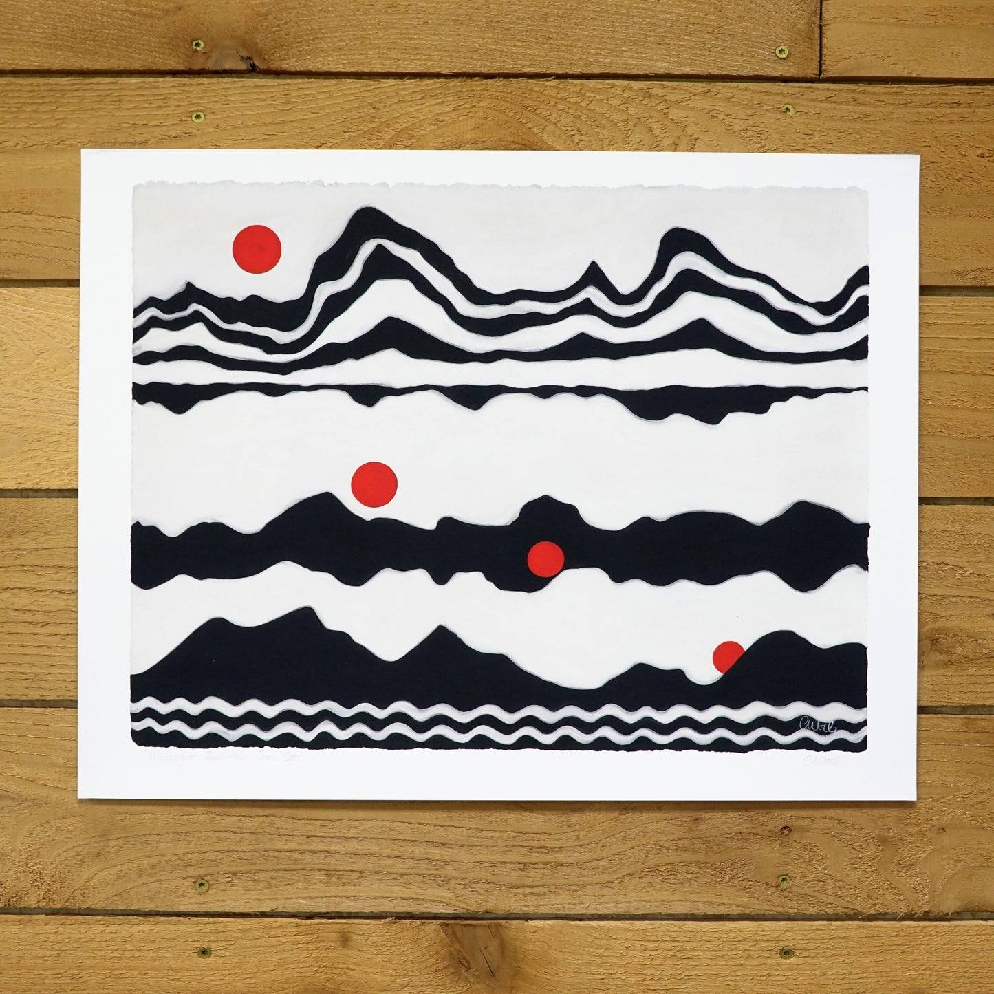 Midnight Summer Sunset Giclée Print