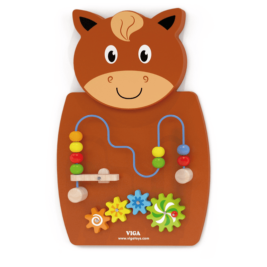 Wooden Horse Wall Activity Toy