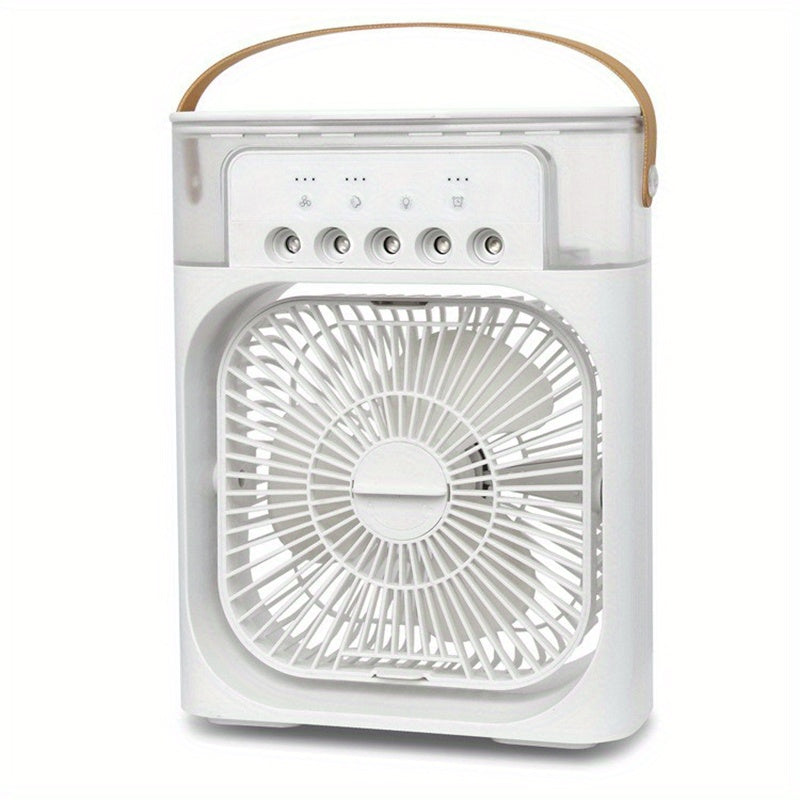 Portable USB Rechargeable Air Conditioner Fan - Silent, Mini, and Perfect for Home, Camping, and More!