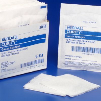 Curity 3033 Gauze Sponge, Case of 1200