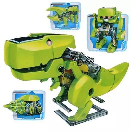 DIY 4-in-1 Educational Solar Robot Dinosaur
