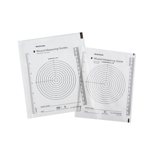 McKesson Nonsterile Plastic Wound Measuring Guide, 5 x 7 Inch