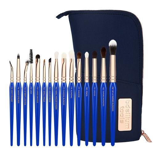 Golden Triangle Eyes Only Complete 15pc. Brush Set With Pouch