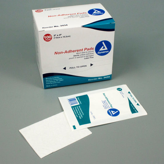 Dynarex 3434 Non-Adherent Dressing Case of 1200 62015009