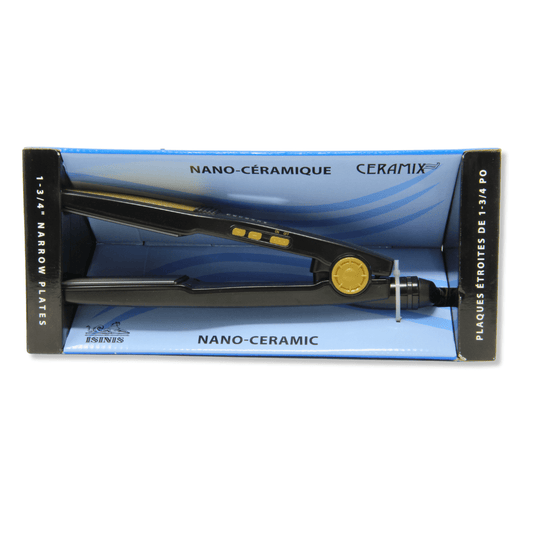 Nano Ceramic Ceramix Flat Iron 1-3/4 " Narrow Plates