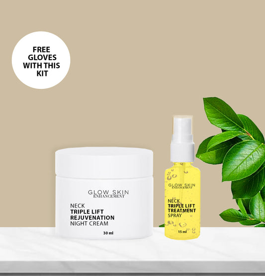 Neck, Face & Chest Triple Lift Treatment KIT (Bald Scalp)  (Do it yourself Home Use)
